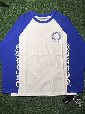Chrome Hearts White & Blue Long Sleeve Tee